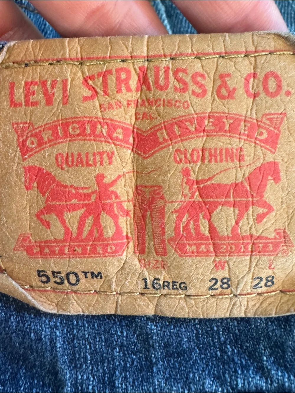 Levi’s 550 Relaxed Tapered Jeans W28 L28 Medium Wash Cotton 2013 Women’s